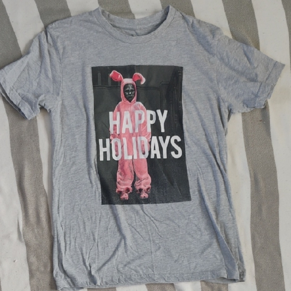 🚨5 For $25🚨 Ripple Junction Gray T-Shirt with Pink Bunny Graphic